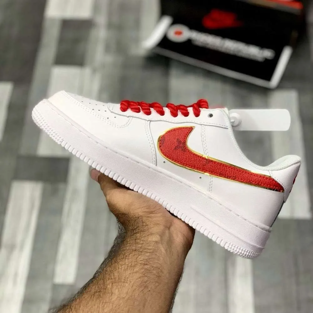 AF-1 Custom Lo-Vi Rope (Red) | Custom Style with Rope Laces