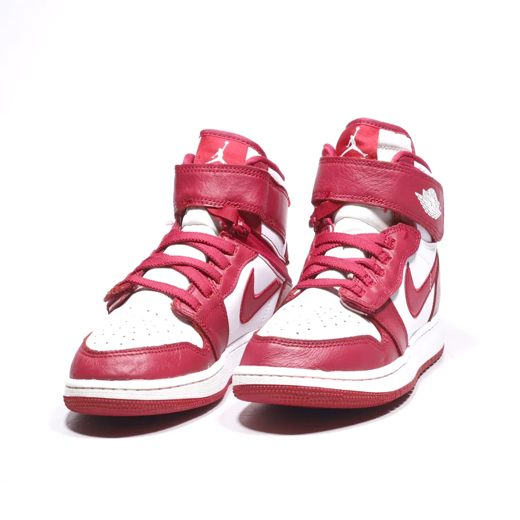 Air Jordan 1 High Flyease High-Top Sneakers Leather Red Color For Women