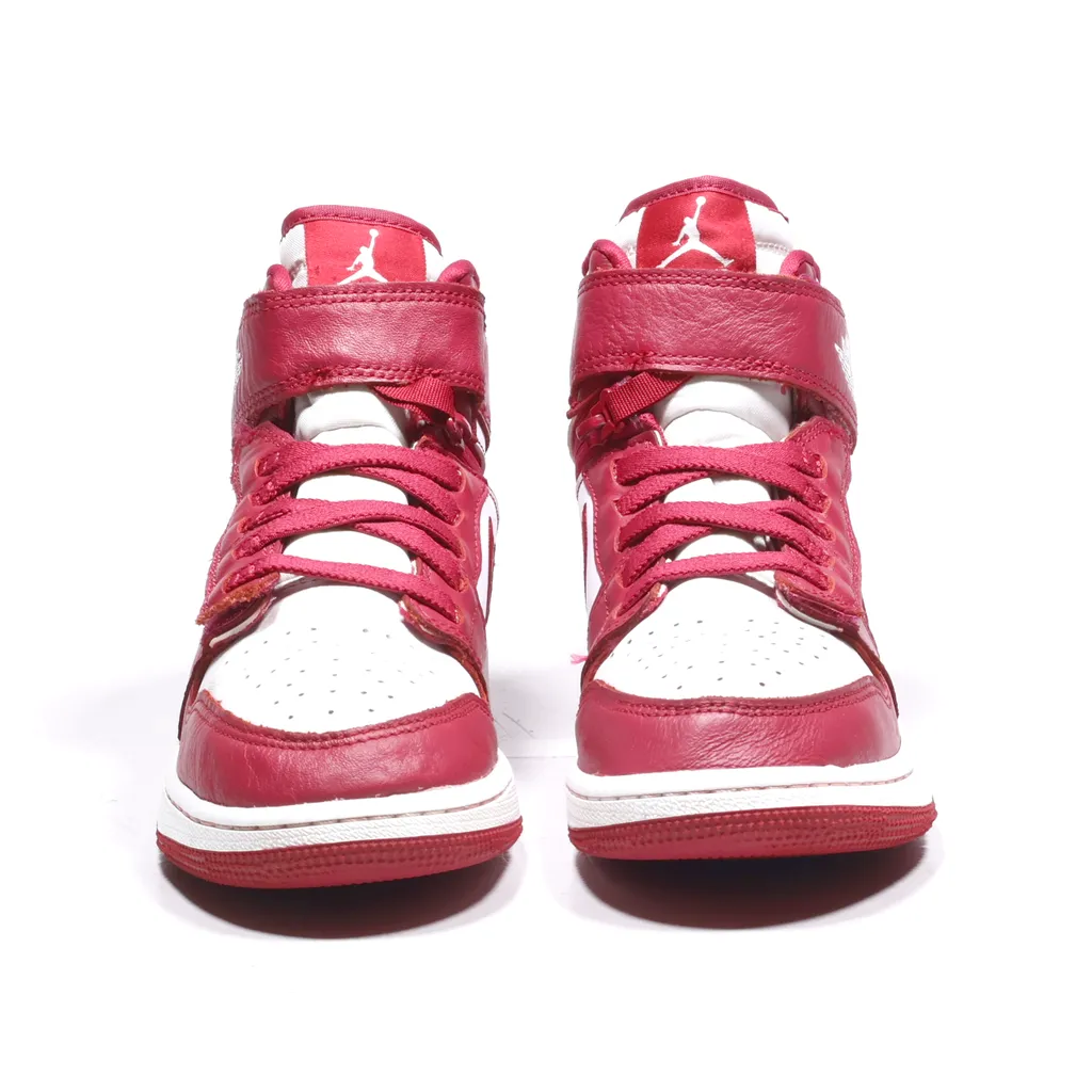 Air Jordan 1 High Flyease High-Top Sneakers Leather Red Color For Women