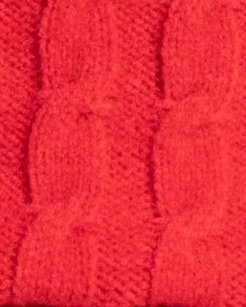 Aurelia Cable Detail Sweater | Tango Red
