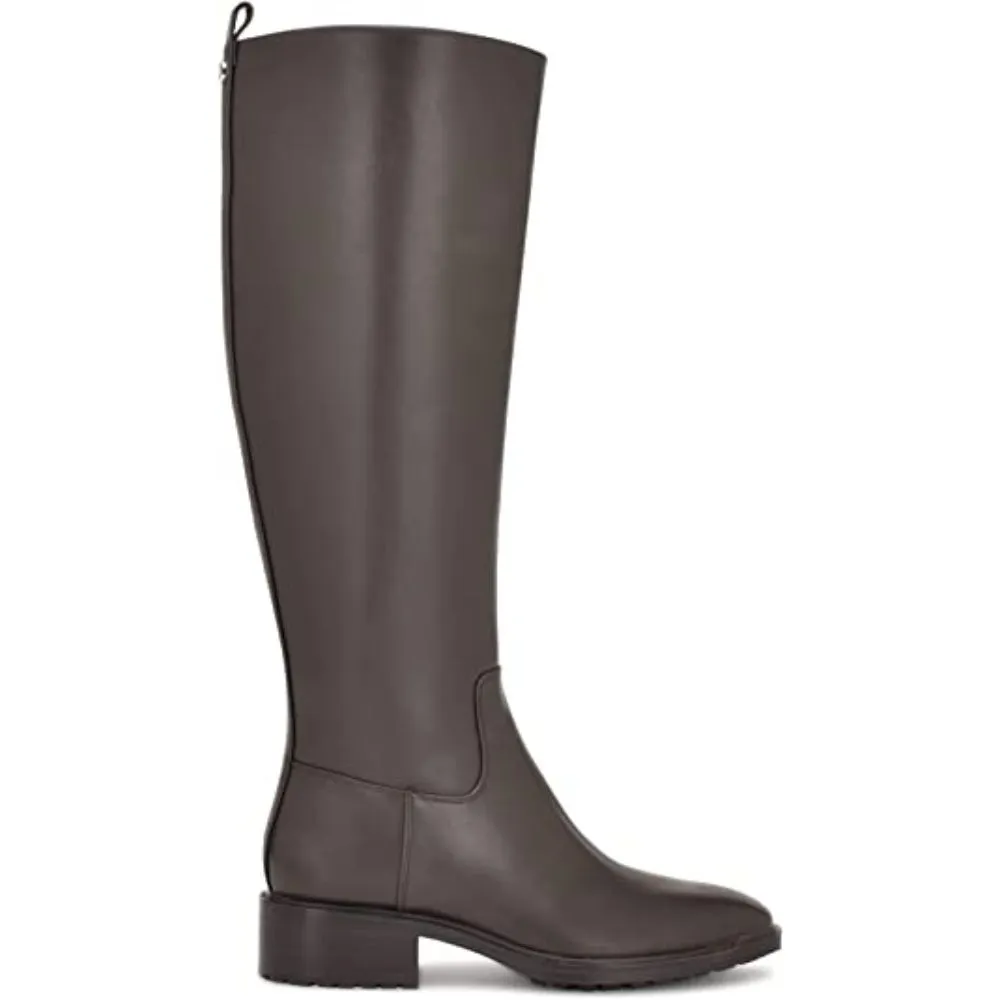 Barole 3 Dark Brown Leather Nine West Boots
