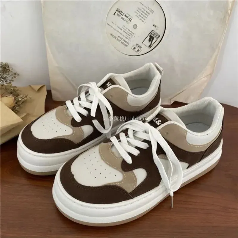 binfenxie  -  Platform Sneakers Women Sports Shoes Spring Tennis Female Korean Vulcanize Canvas Harajuku Casual Flats Footwear