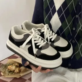 binfenxie  -  Platform Sneakers Women Sports Shoes Spring Tennis Female Korean Vulcanize Canvas Harajuku Casual Flats Footwear