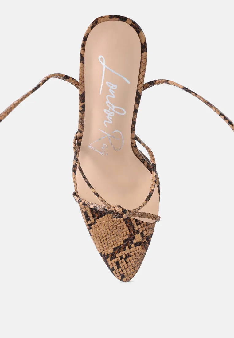 bondage high heel lace up heels