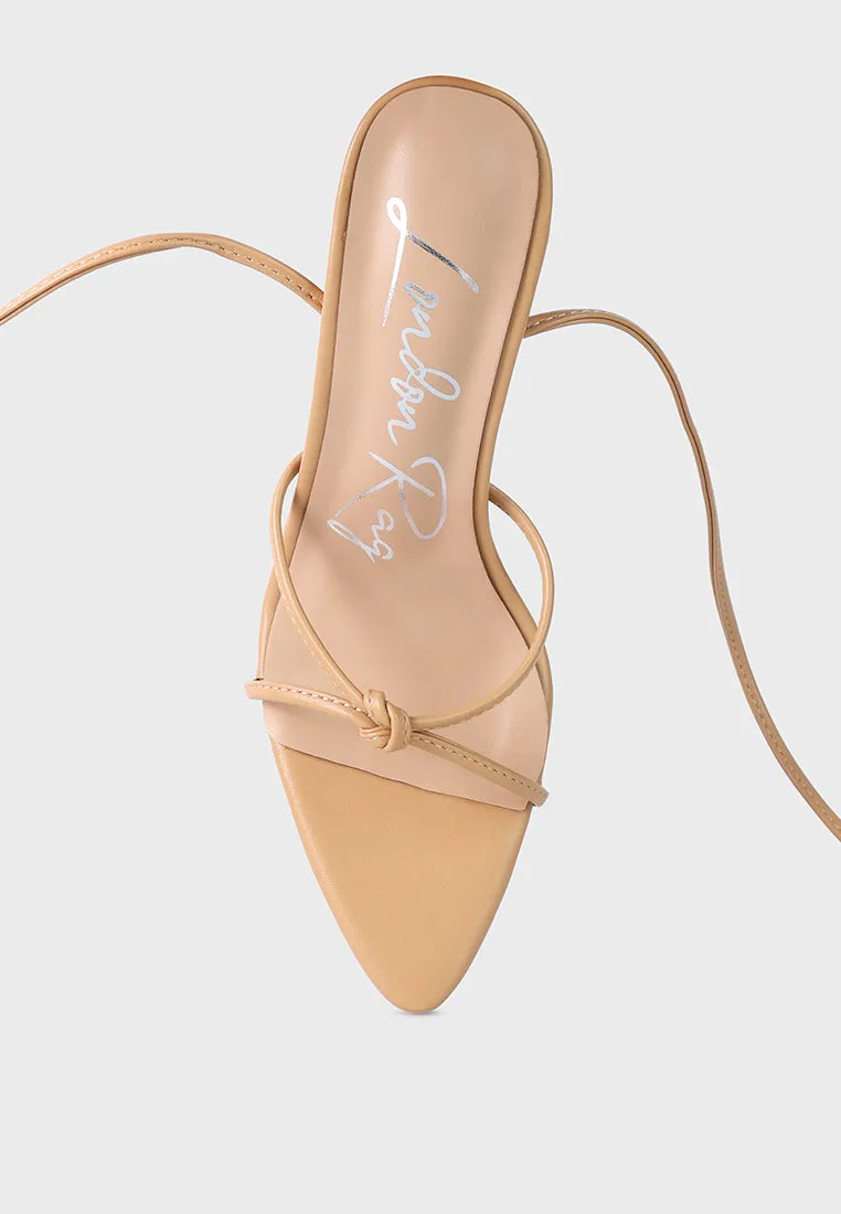 bondage high heel lace up heels