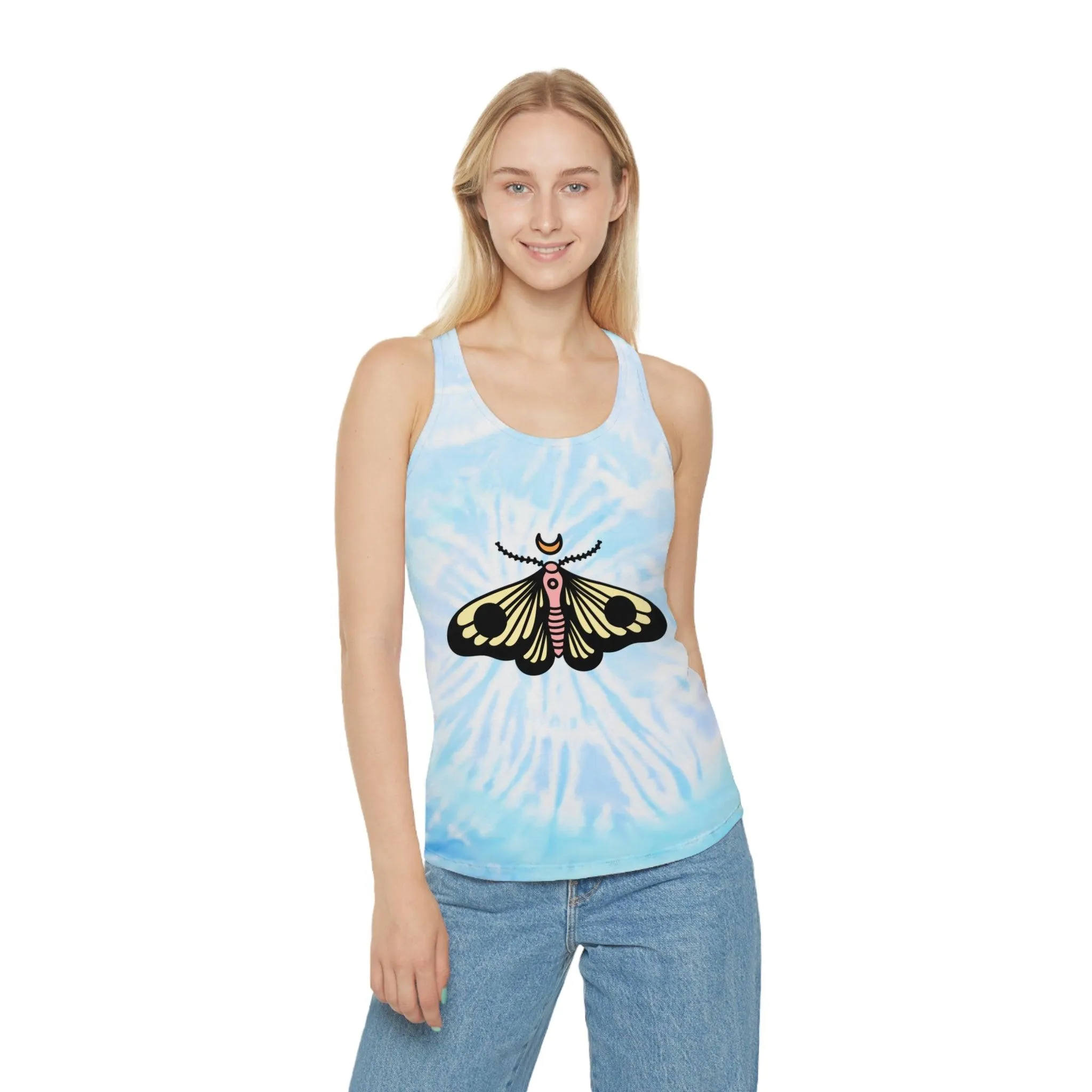 Butterfly Tie Dye Racerback Tank Top
