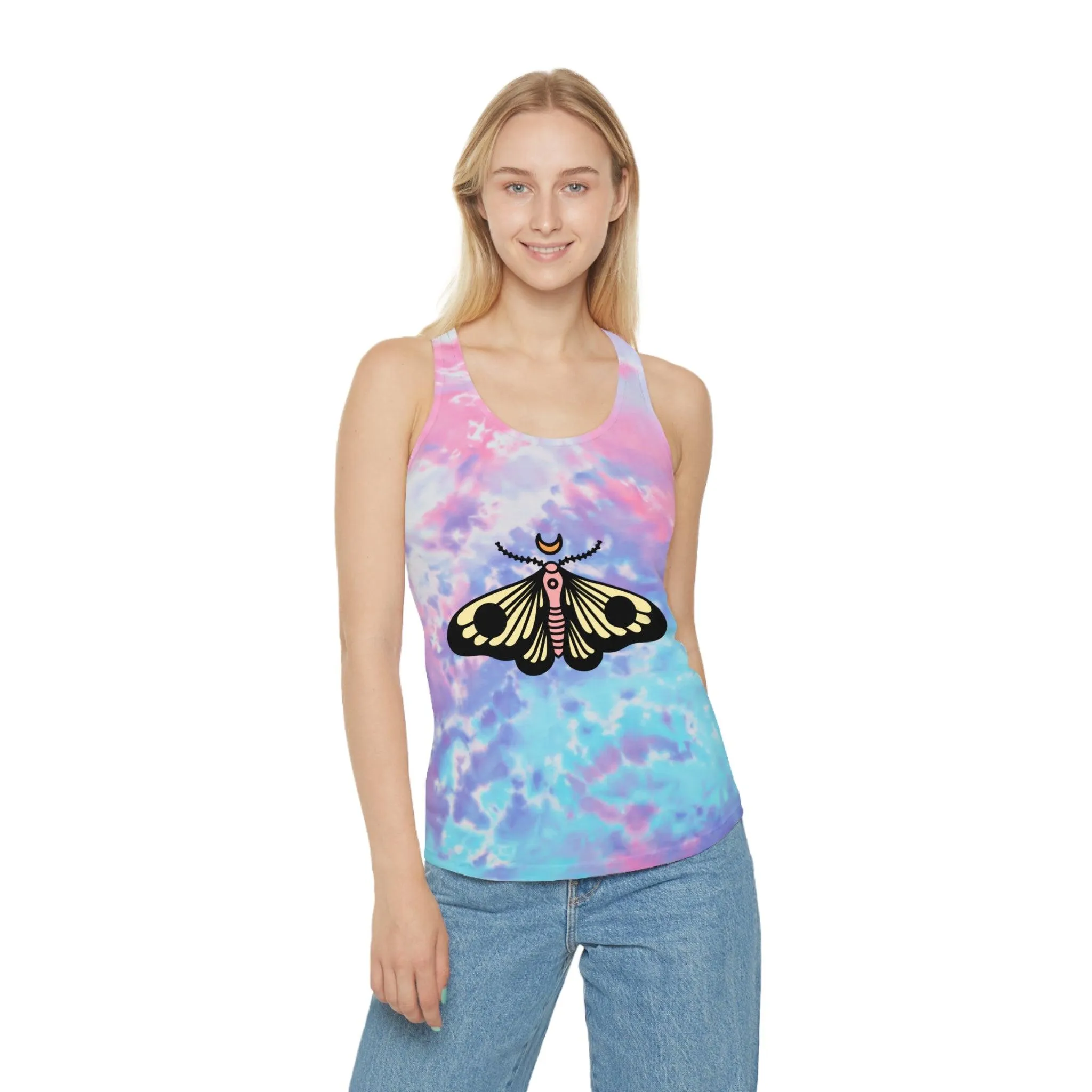 Butterfly Tie Dye Racerback Tank Top