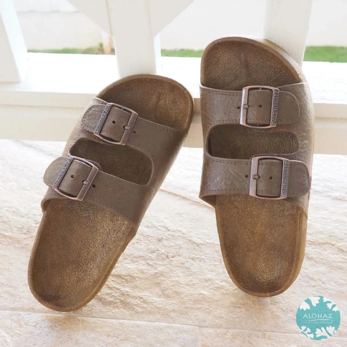 caramel brown buckle jandals® - pali hawaii Jesus sandals