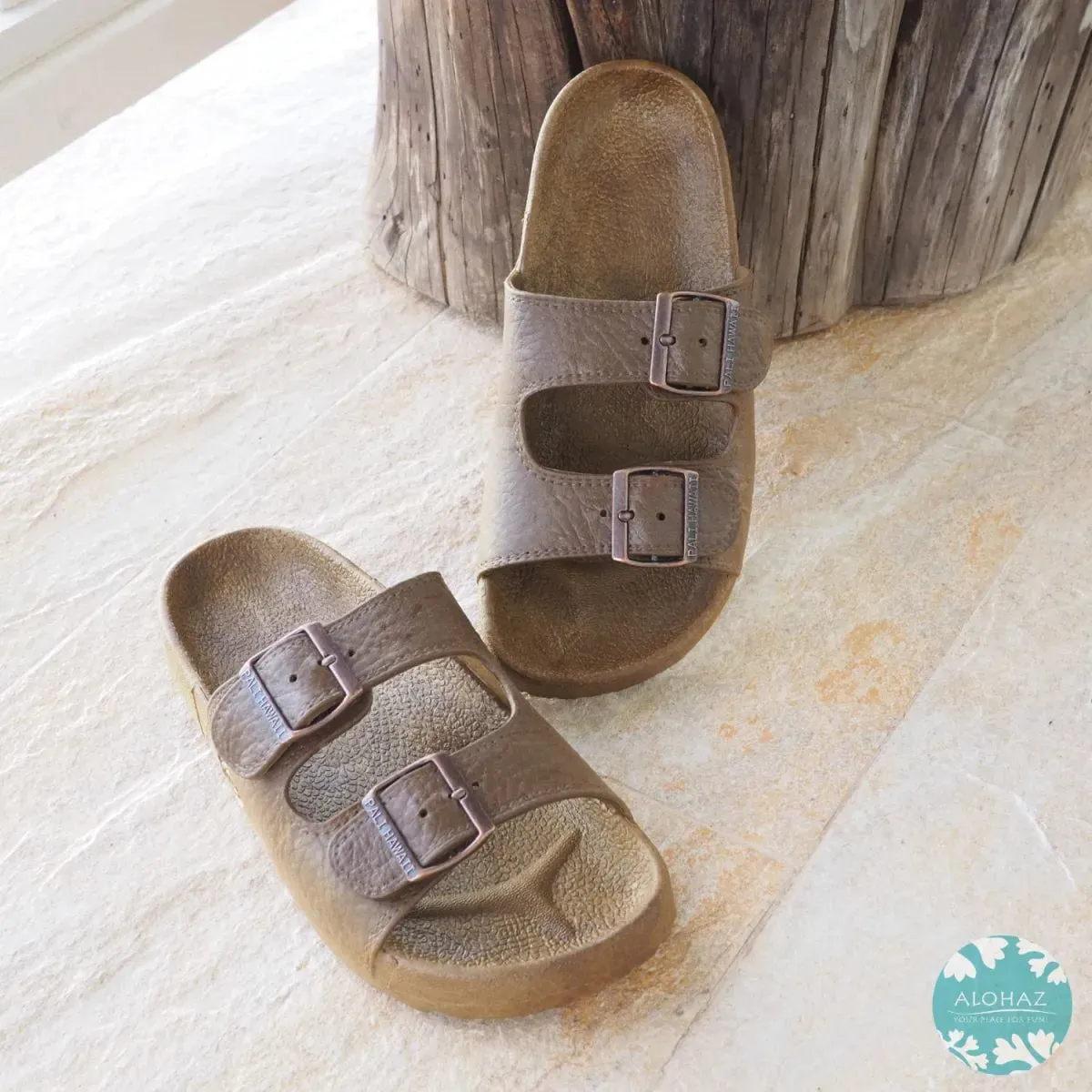 caramel brown buckle jandals® - pali hawaii Jesus sandals