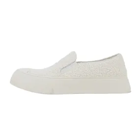 Chanel Sneakers Slip-On Tweed White 36