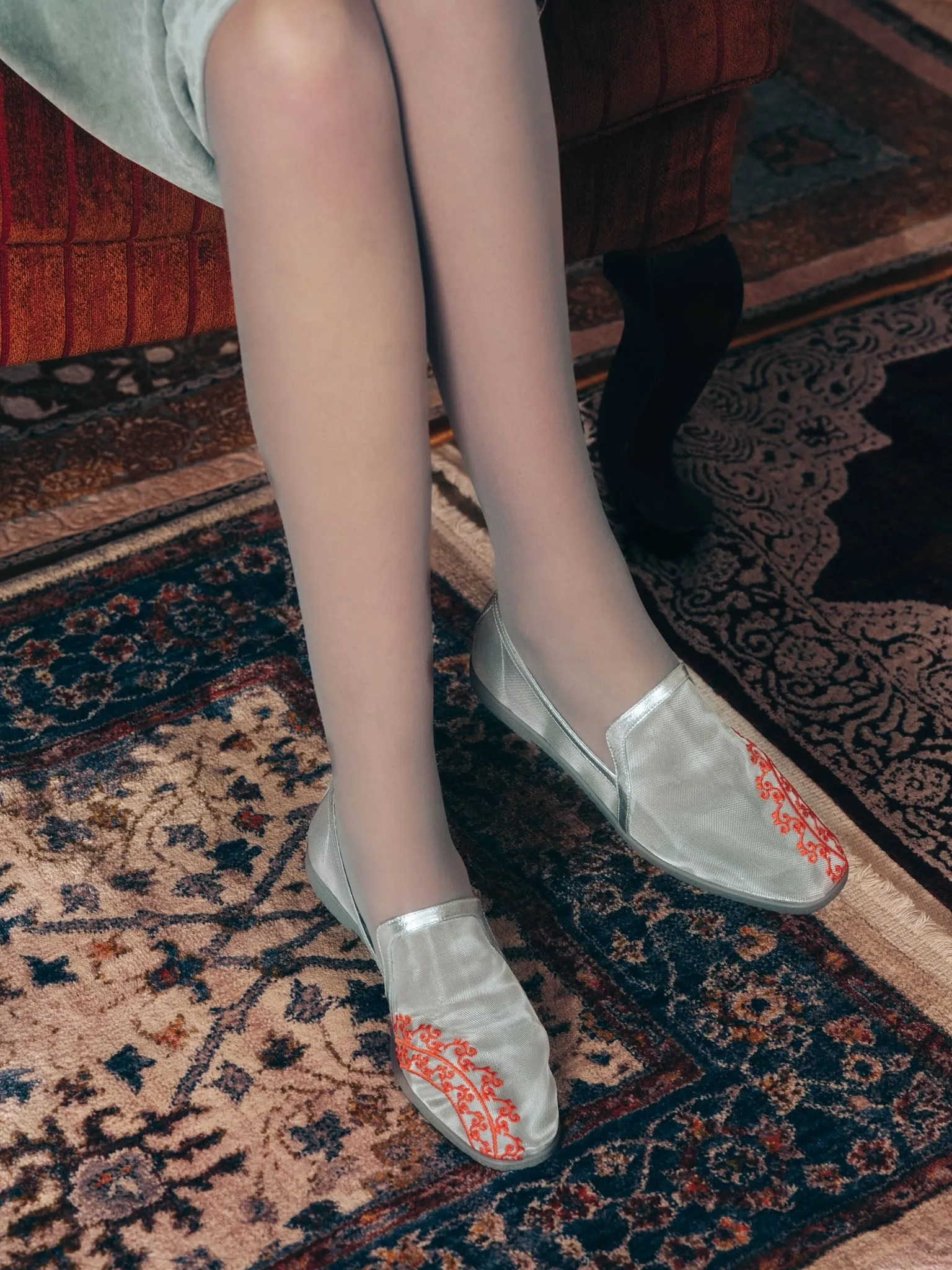 Dama silver loafer