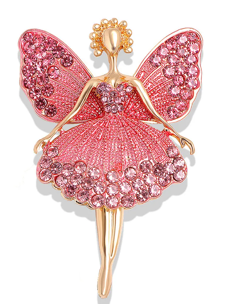 Dance Corsage Ballet Girl Brooch Pin Sweater Accessories Buckle