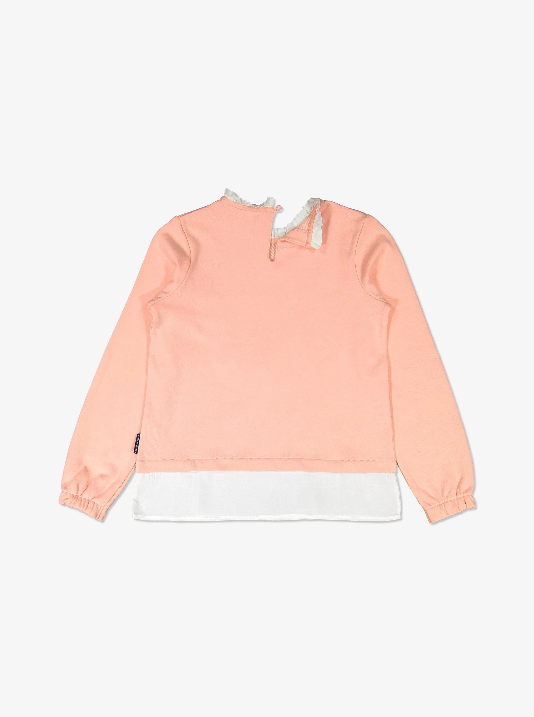 Embroidered Floral Kids Sweatshirt