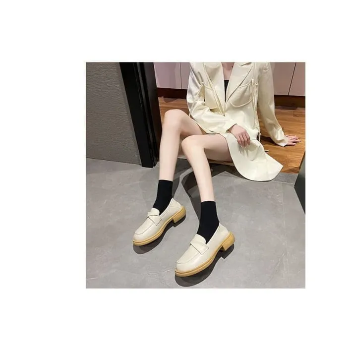 Faux Leather Loafers