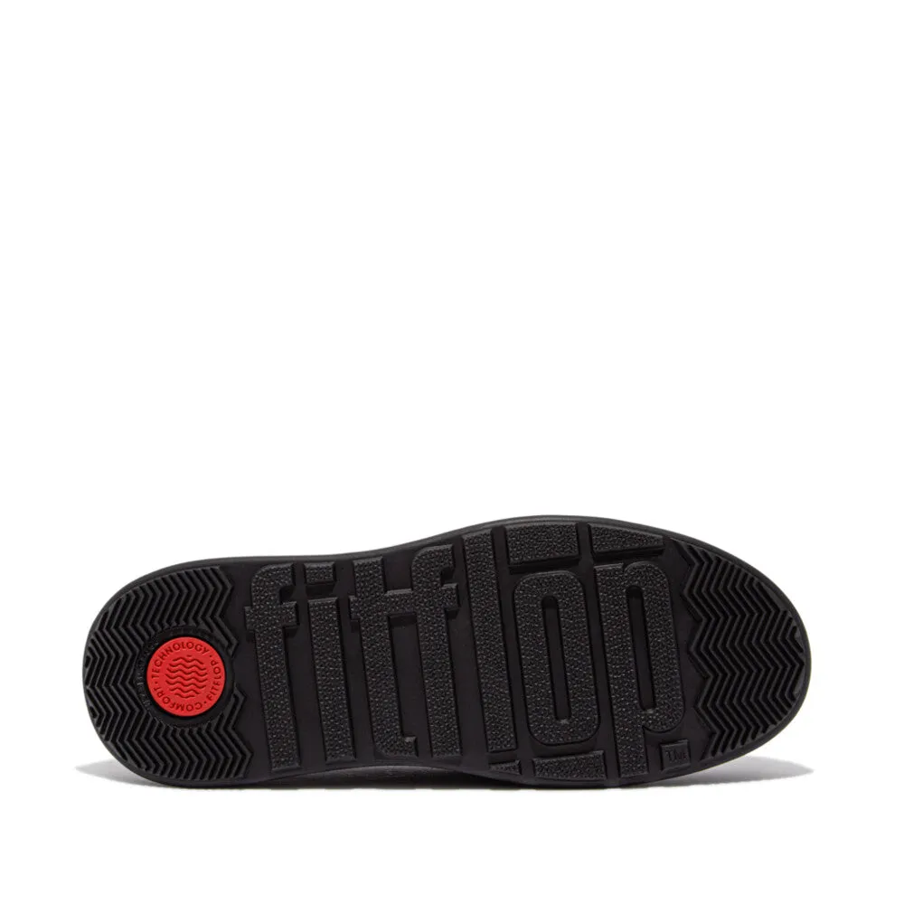 FItflop F Mode Padded Detail Leather Flatform Loafer Black