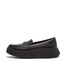 FItflop F Mode Padded Detail Leather Flatform Loafer Black