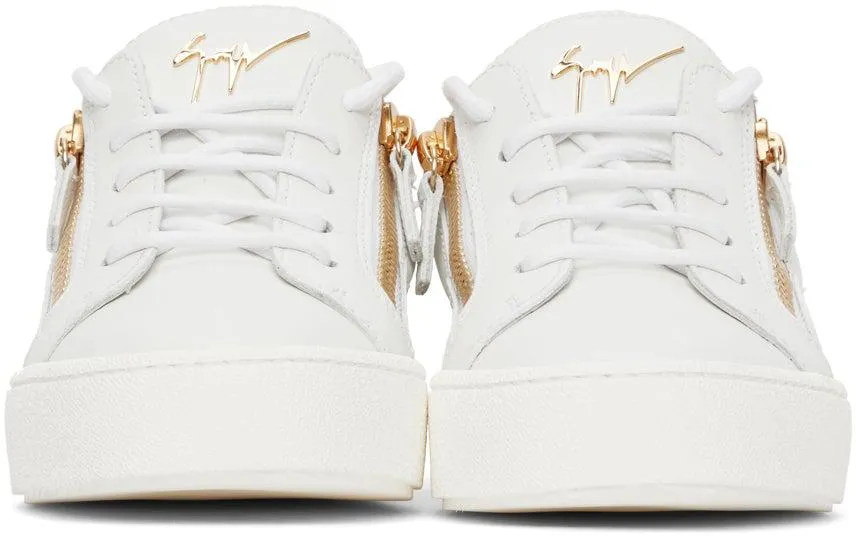 Giuseppe Zanotti White Slip-On Gail Sneakers