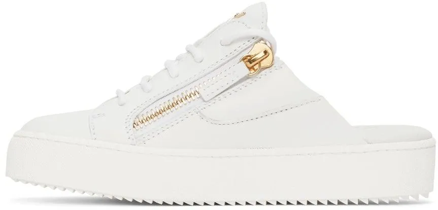 Giuseppe Zanotti White Slip-On Gail Sneakers