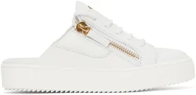 Giuseppe Zanotti White Slip-On Gail Sneakers