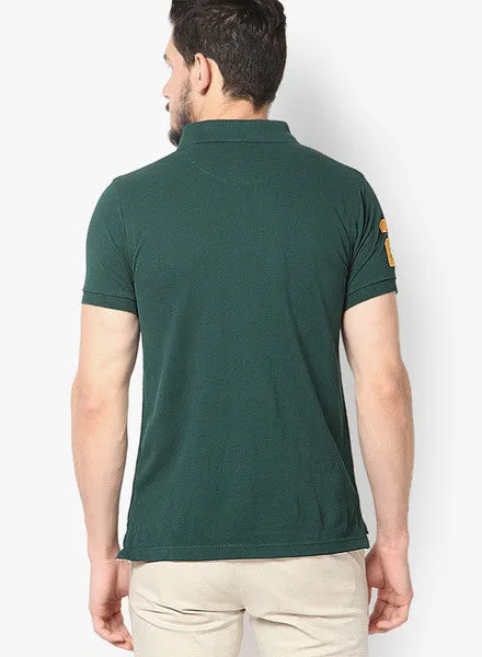 Green Slim Fit Polo T Shirt
