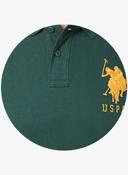 Green Slim Fit Polo T Shirt