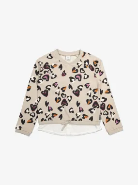 Heart Print Kids Sweatshirt