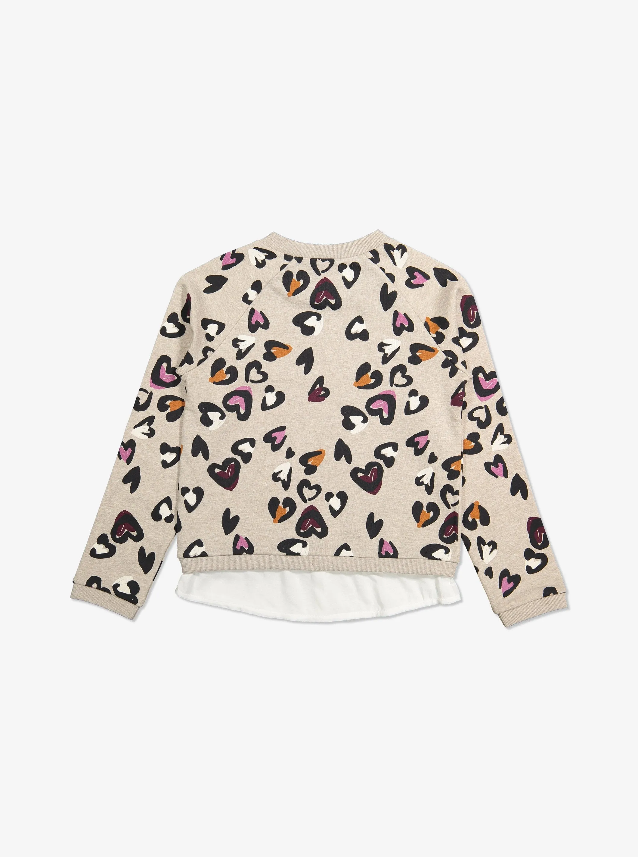 Heart Print Kids Sweatshirt