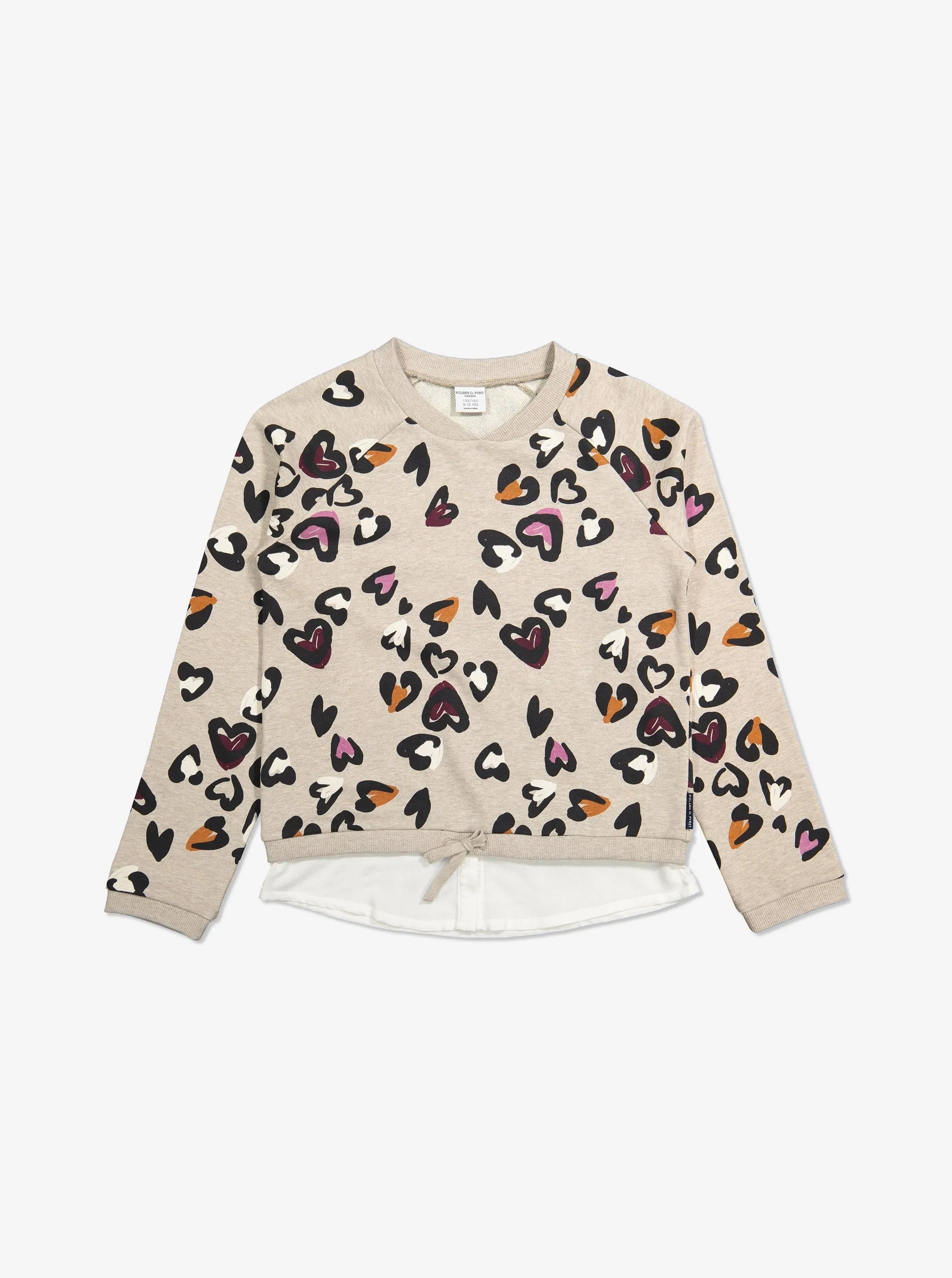 Heart Print Kids Sweatshirt