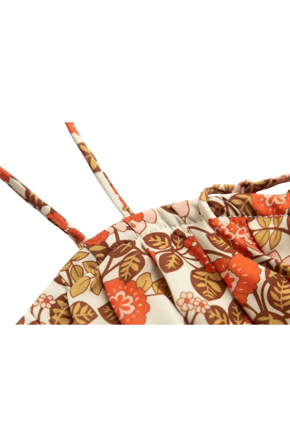 'Imogen' Floral Print Strappy  Backless Dress