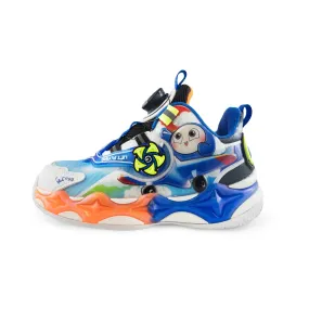 Kids' Sneakers with Rotating Buckle and Flywheel – 6261Blue
