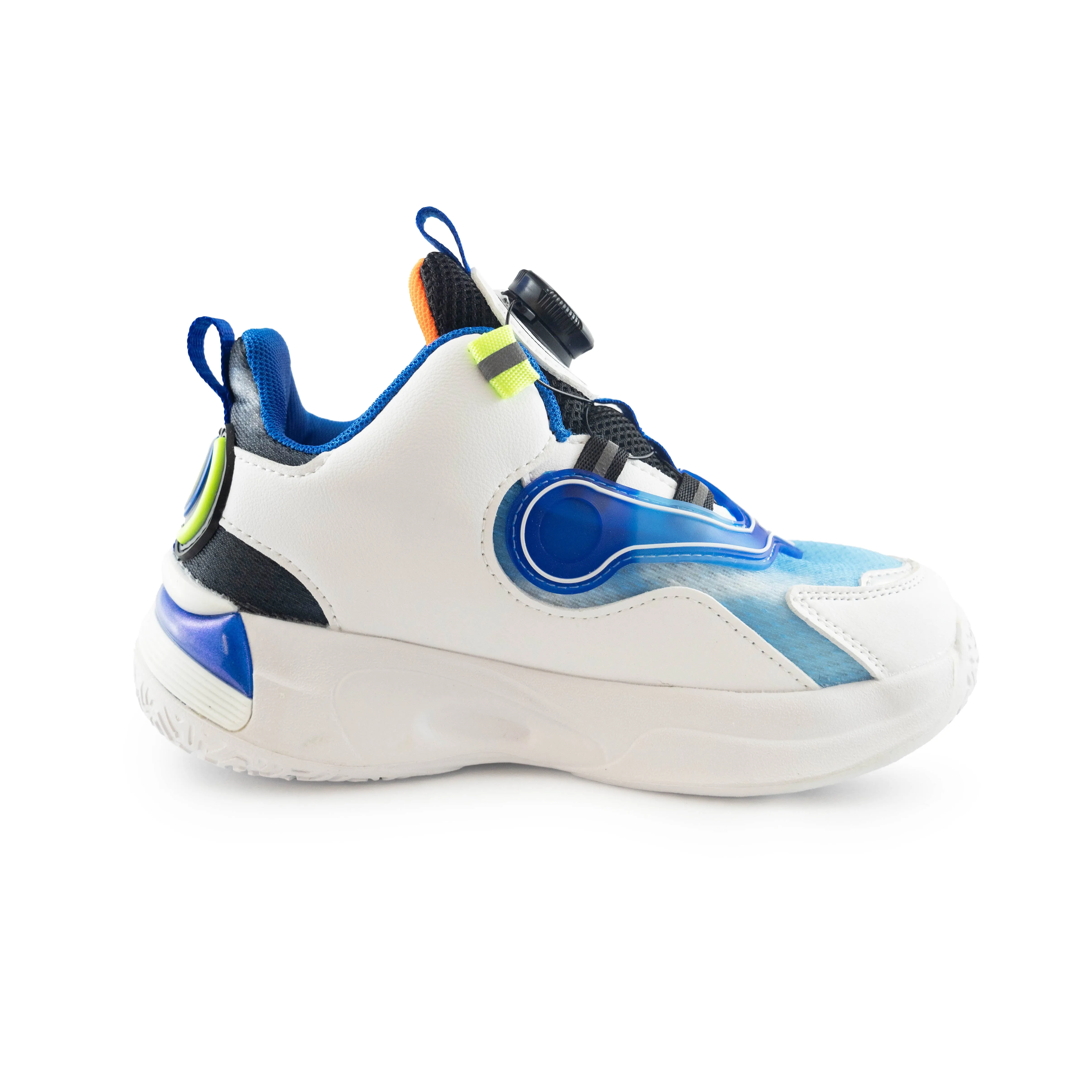 Kids' Sneakers with Rotating Buckle and Flywheel – 6261Blue