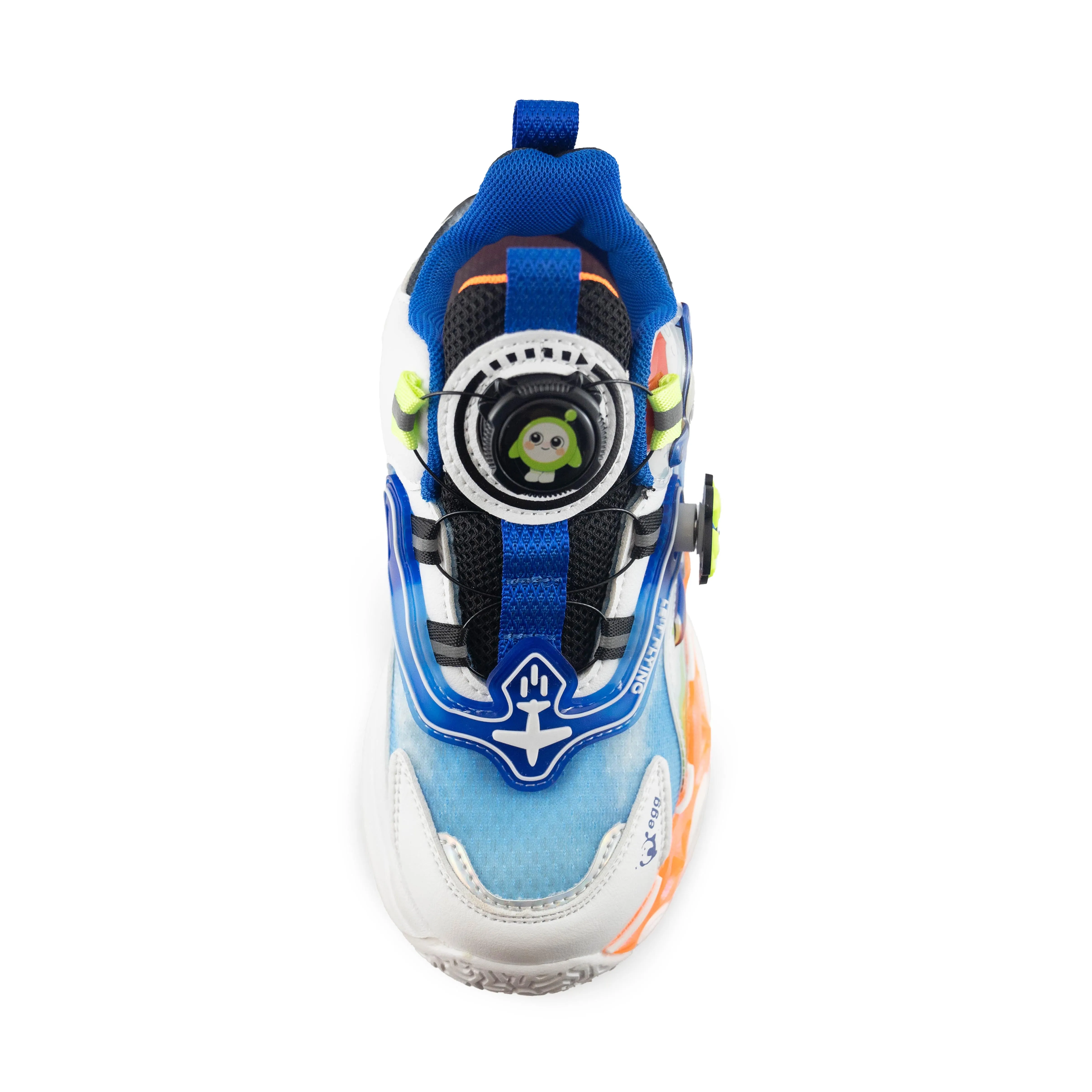 Kids' Sneakers with Rotating Buckle and Flywheel – 6261Blue