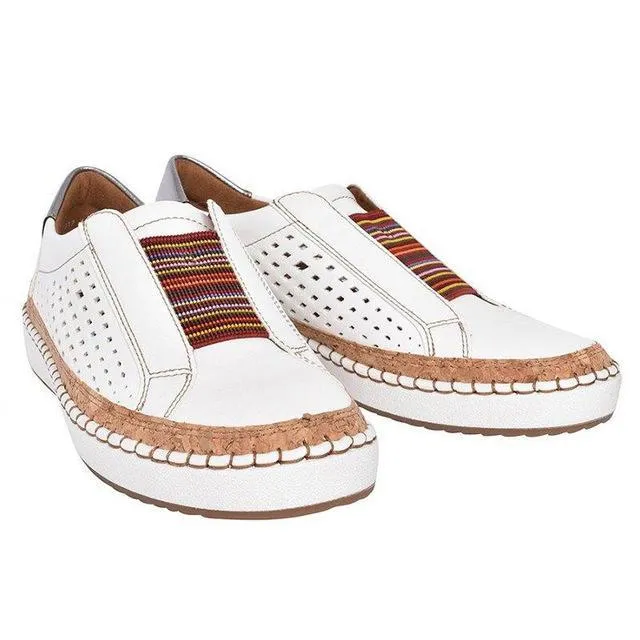 Laamei Leather Loafers Shoes Women  Sneaker Casual Comfortable Lady Loafers