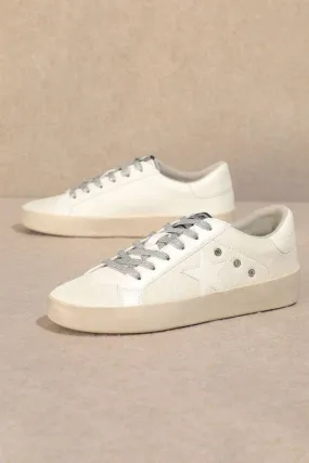 Lace Up, Star, Low Top Sneakers **This item has free shipping.**