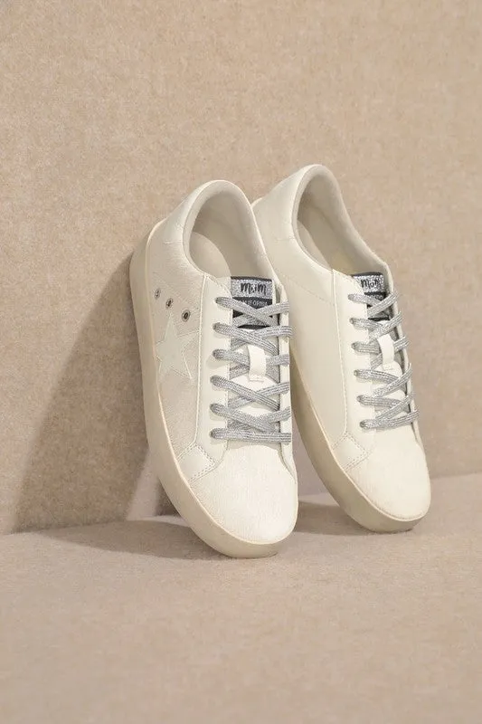 Lace Up, Star, Low Top Sneakers **This item has free shipping.**