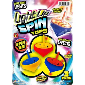 Light Up Spin Tops Assorted