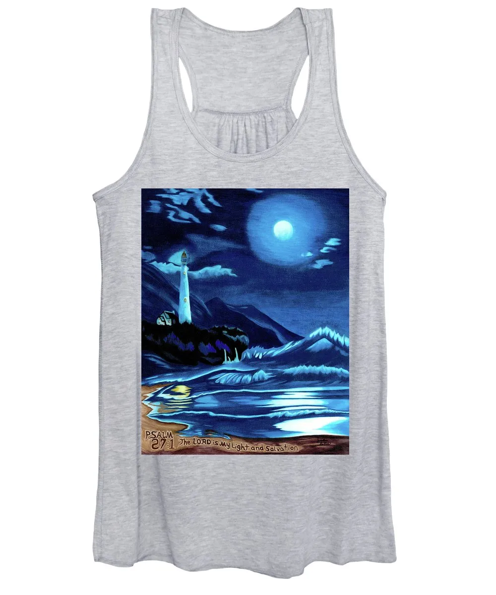 Lighthouse Moonlit Sky - Women's Tank Top