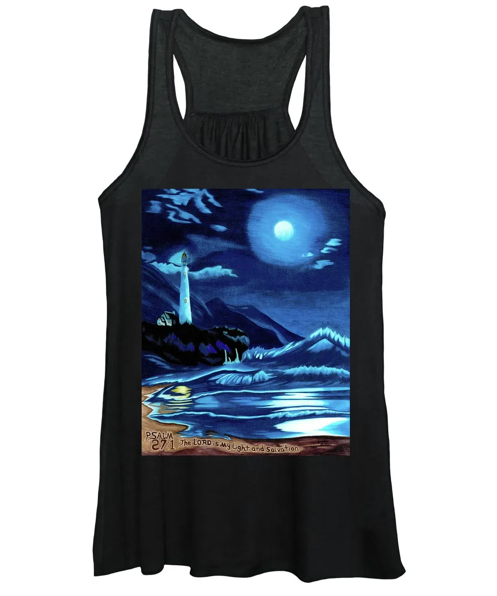Lighthouse Moonlit Sky - Women's Tank Top