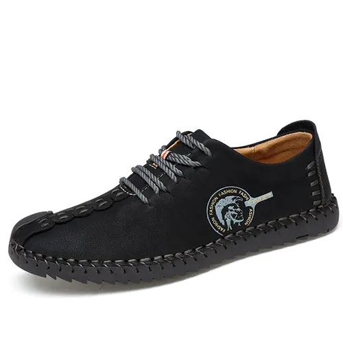 Loafers Men Quality Split Leather Shoes