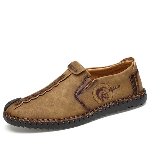 Loafers Men Quality Split Leather Shoes