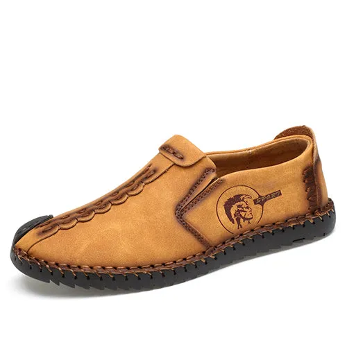 Loafers Men Quality Split Leather Shoes