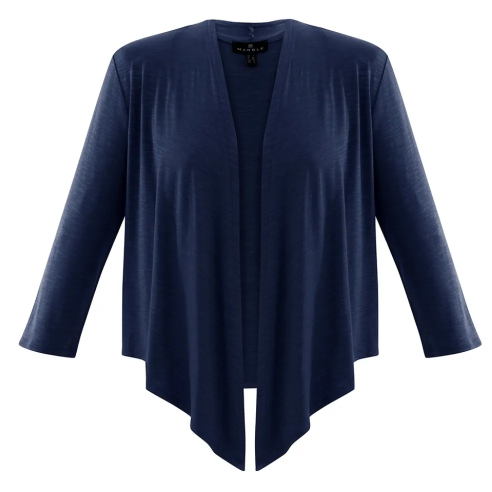 Marble 6541 Green Waterfall Front Cardigan Style Shrug