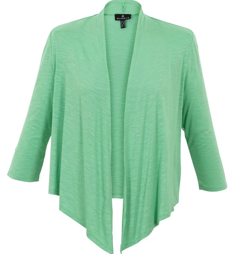 Marble 6541 Green Waterfall Front Cardigan Style Shrug