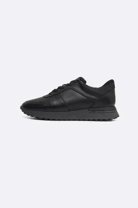MONOTONE LEATHER SNEAKERS