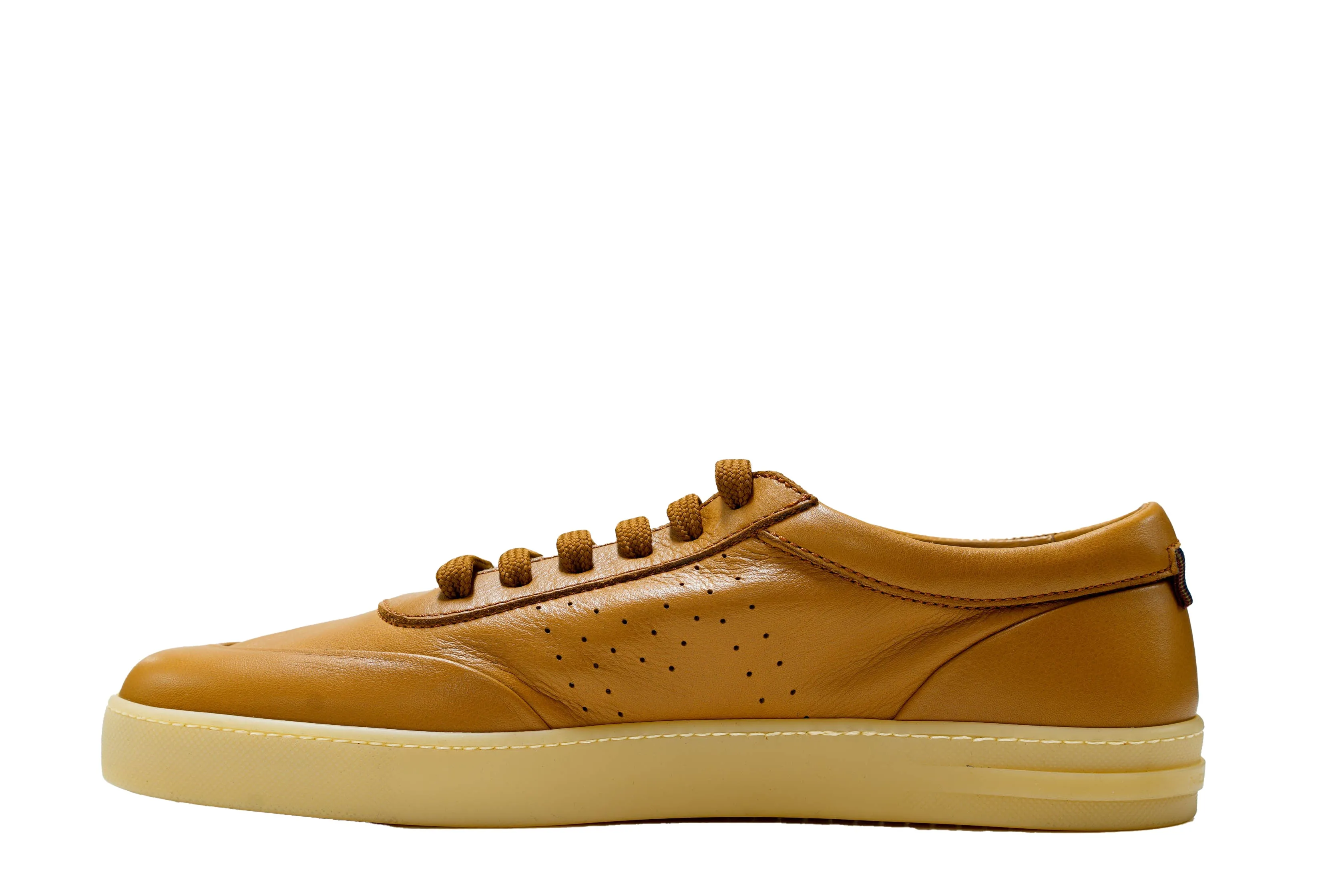 Moreschi Men's Brown Pecan Leather Sneaker 44428 40% OFF