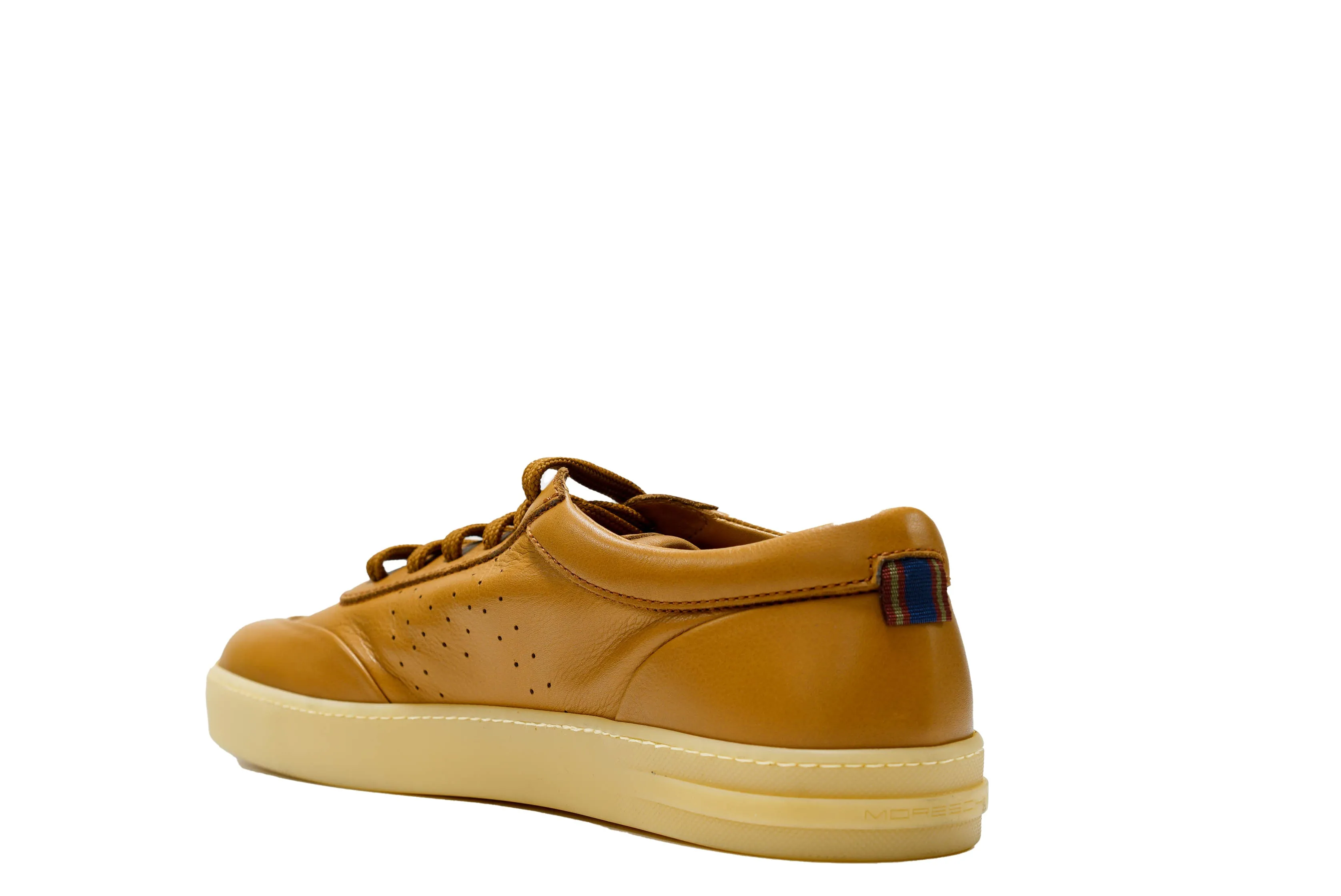 Moreschi Men's Brown Pecan Leather Sneaker 44428 40% OFF