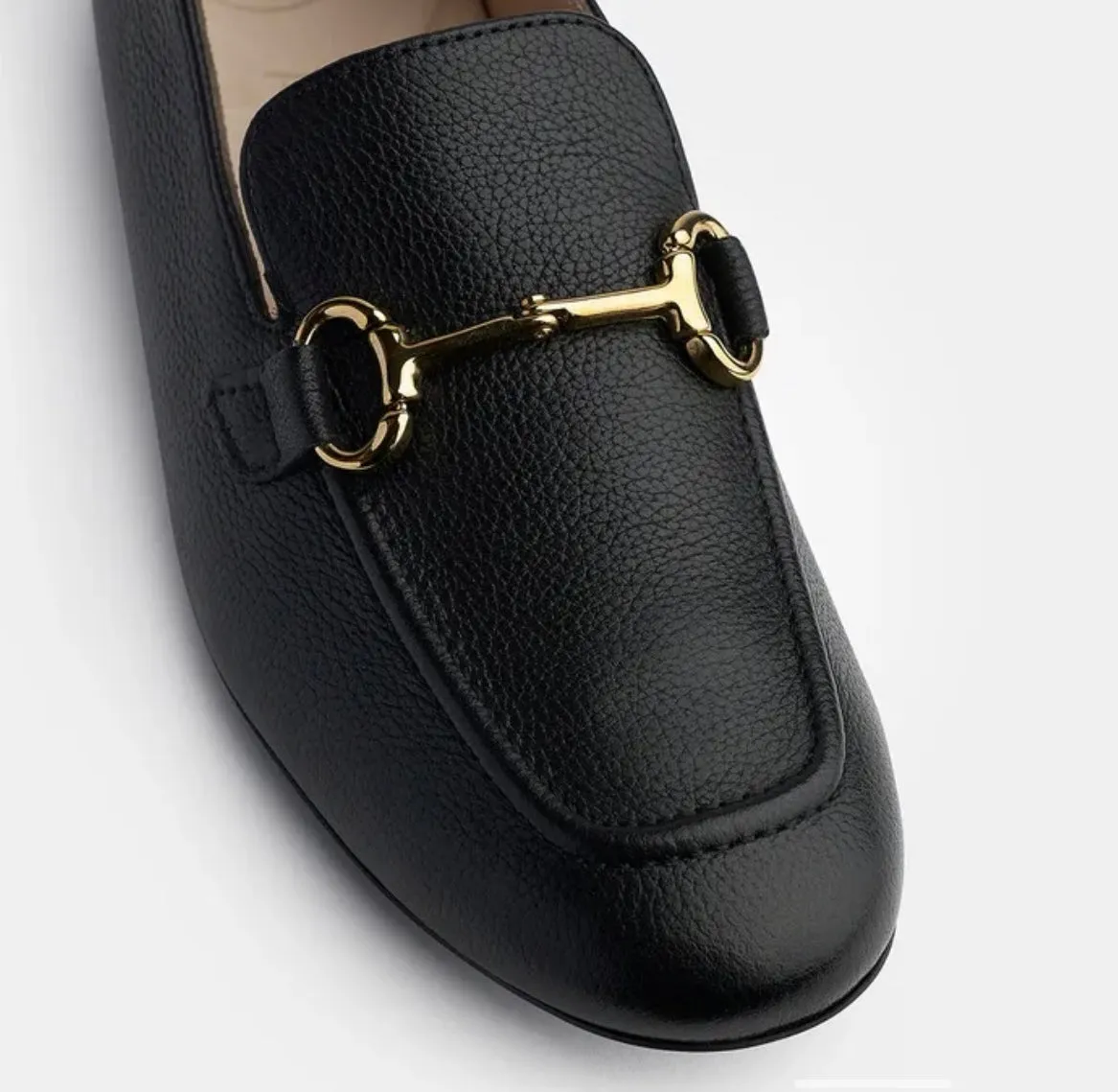 Paul Green black leather loafers