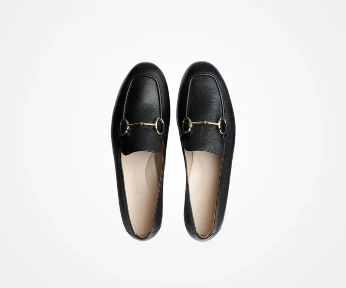 Paul Green black leather loafers