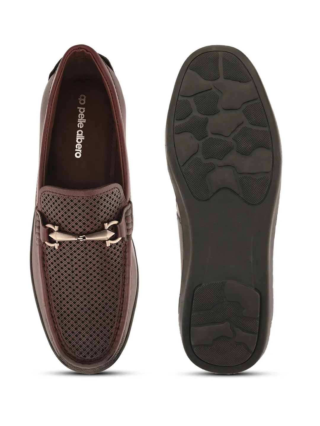 Pelle Albero Bordo Leather Comfortable Loafer/Driving Boots