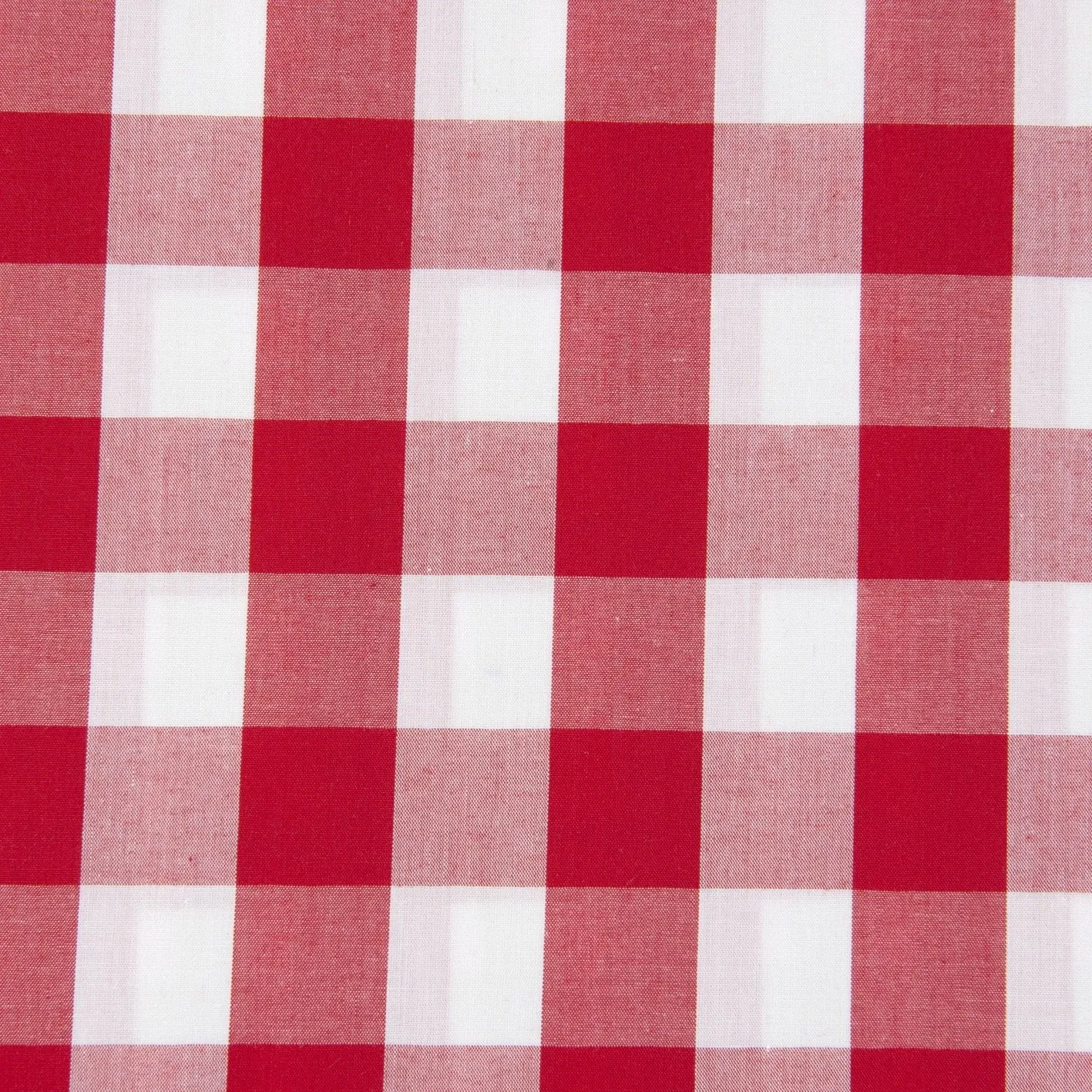 Poly Cotton Gingham Fabric, Width 112cm
